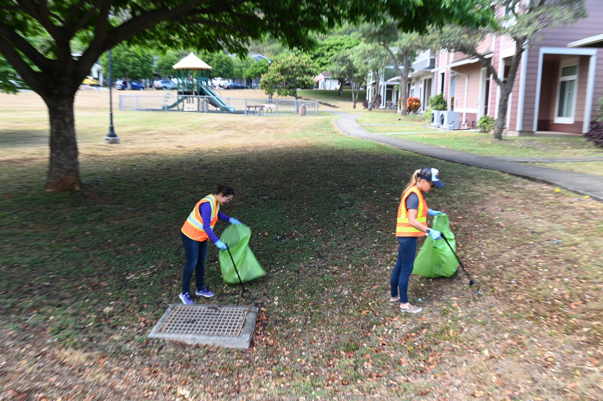 NAVFAC HI EV team continues to work in the commuity to provide awareness. Only Rain in the Drain. This initiative helps protect the island's delicate ecosystems by raising awareness about the impact of pollutants carried by storm water. By educating the community, we can help ensure cleaner streams, rivers, and oceans for future generations.

Secondly, storm water drain outreach plays a vital role in preserving water quality, which is crucial for Oahu's drinking water, marine life, and coral reefs. By preventing contamination, we can help safeguard the health and sustainability of our valuable water resources.

The Navy has long been dedicated to protecting the environment, and by promoting storm water drain outreach, NAVFAC Hawaii continues to improve and demonstrate their commitment to responsible practices and sustainability.