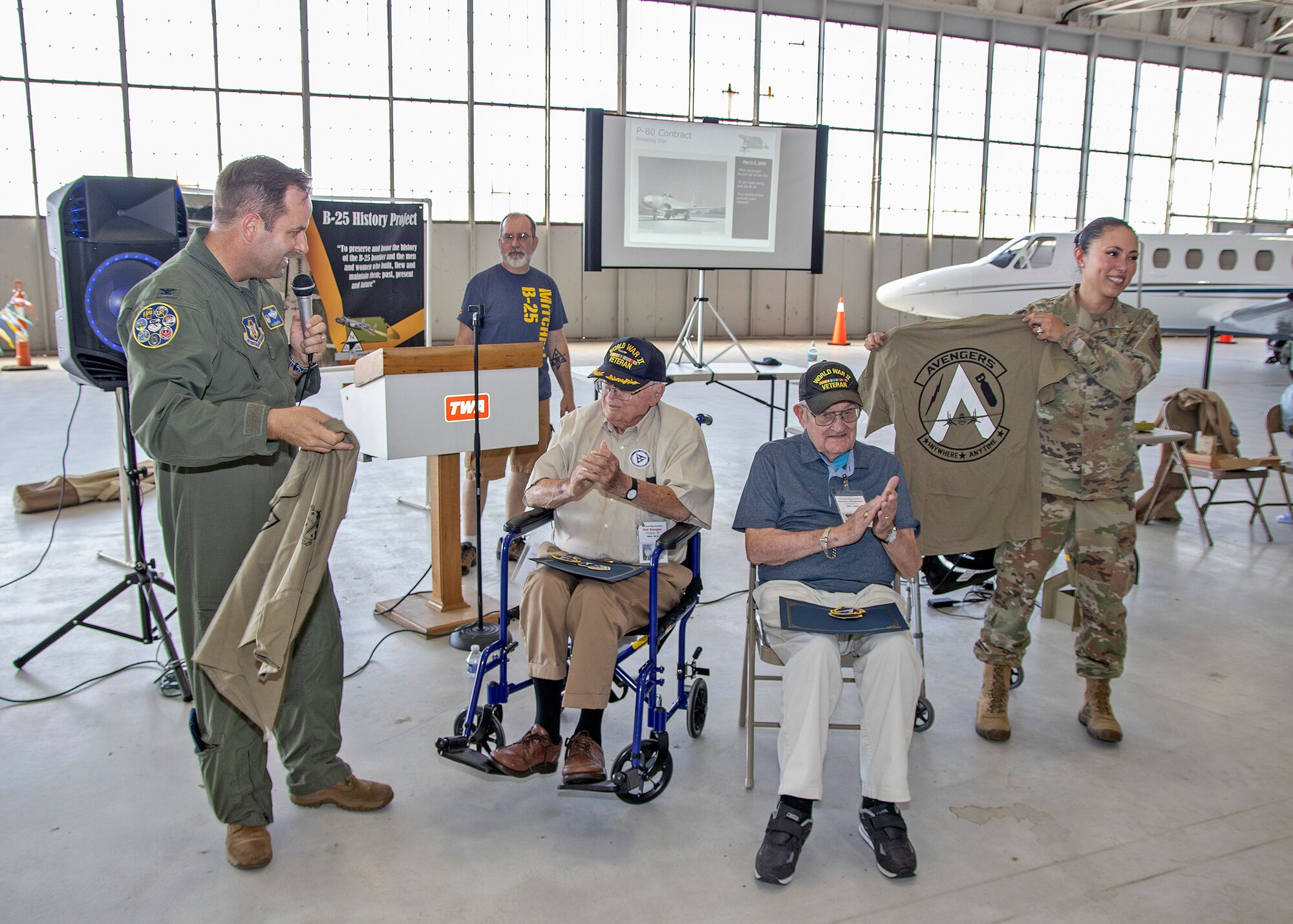 340th FTG, 39th FTS honor remaining 57th BW WWII vets