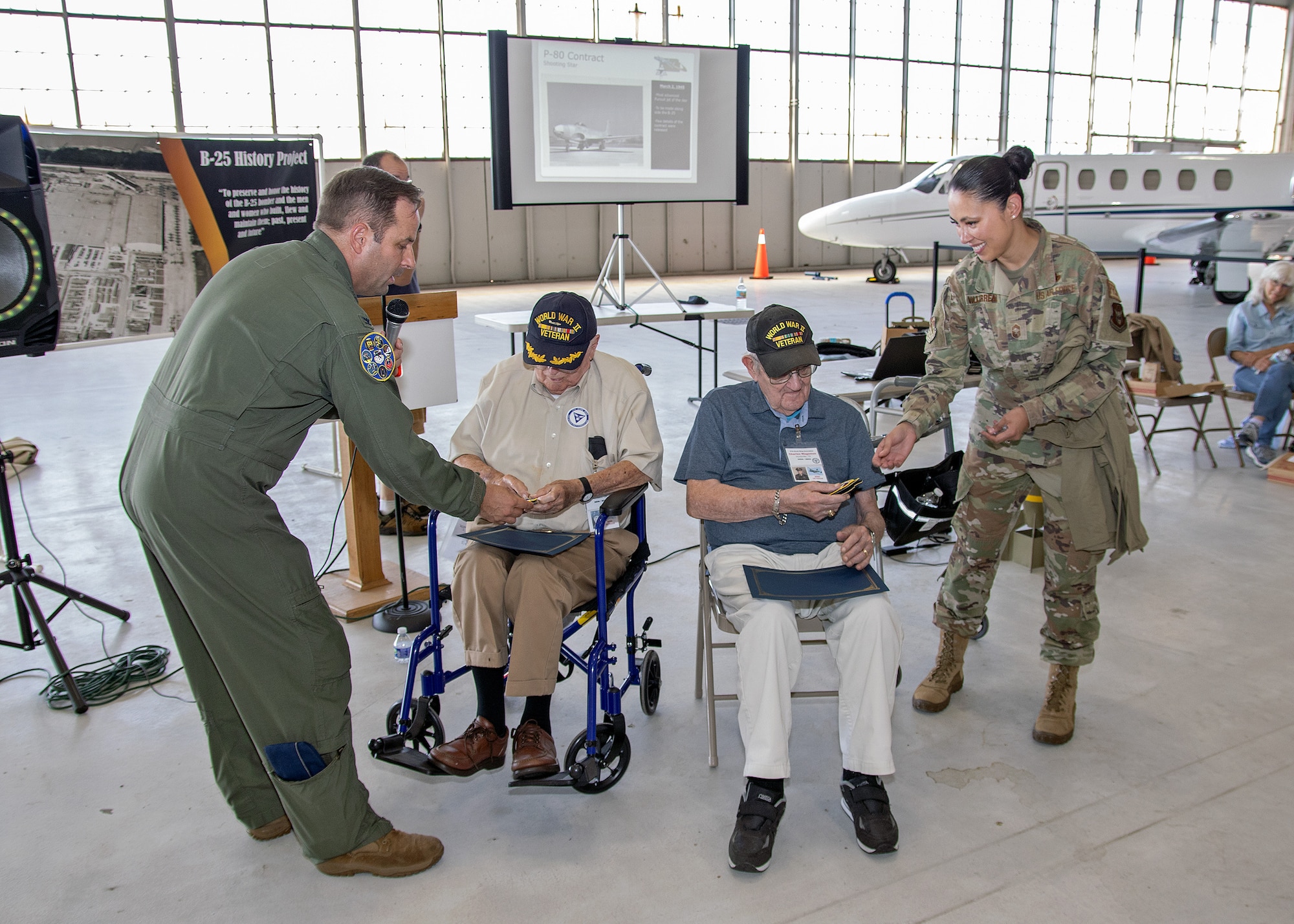 340th FTG, 39th FTS honor remaining 57th BW WWII vets