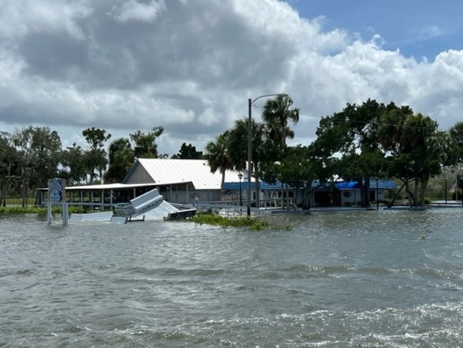 Flooding aftermath at Citrus County, Florida, August 30, 2023. Idalia was a Category 3 Hurricane producing 125 mph winds. (Courtesy photo)