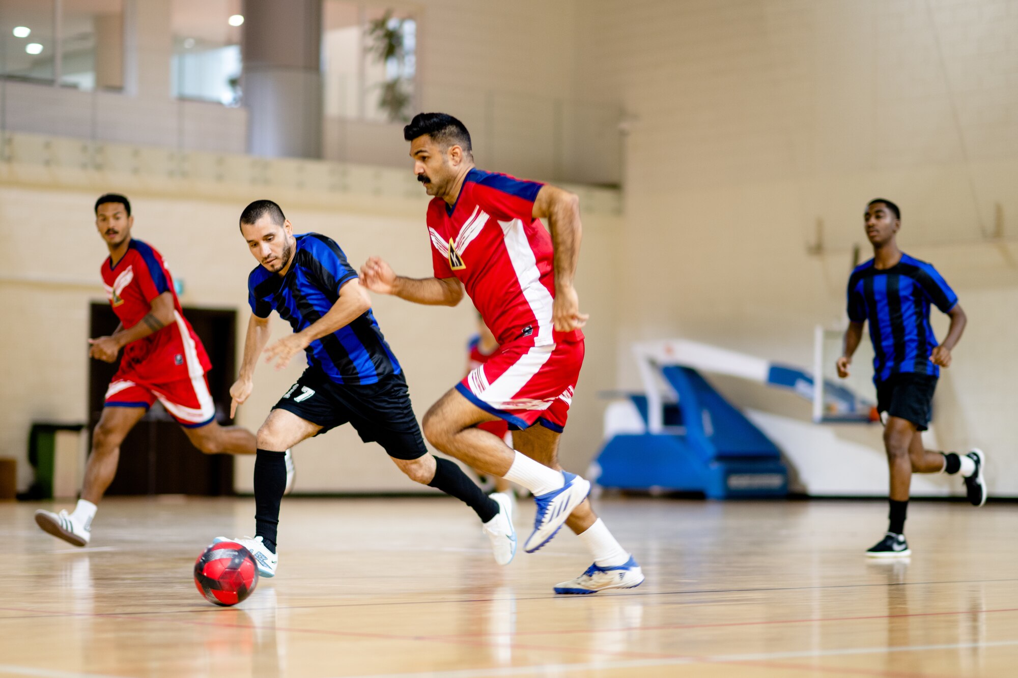 People playing soccer