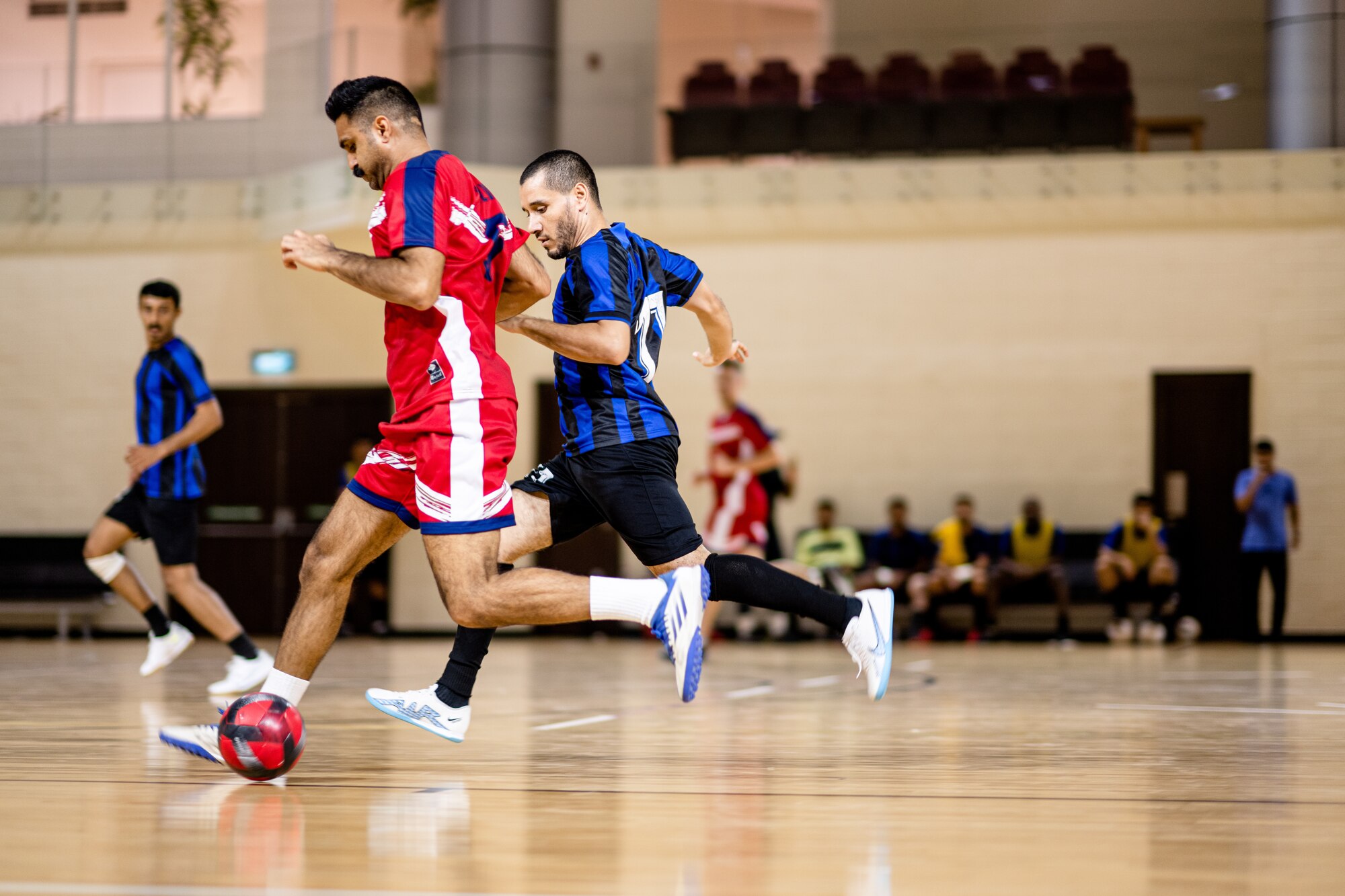 People playing soccer
