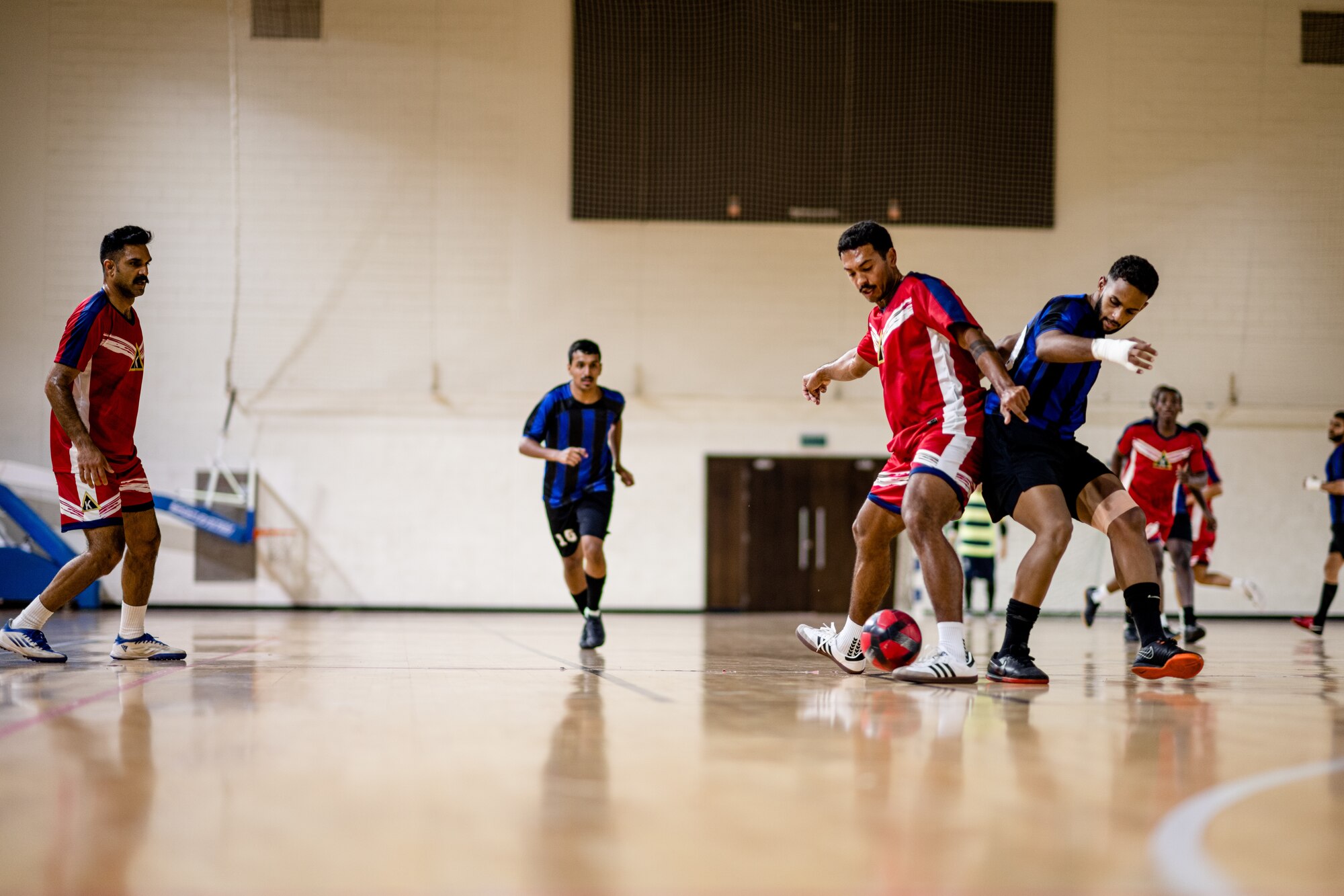 People playing soccer
