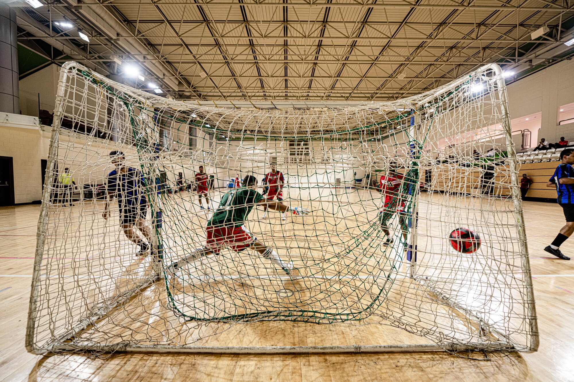 People playing soccer