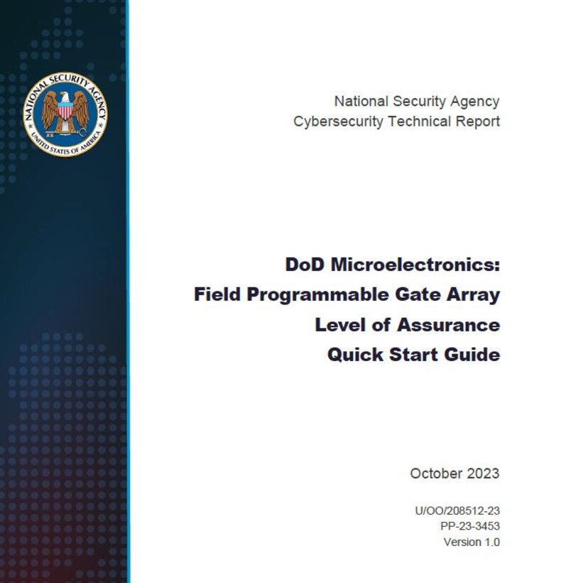 DoD Microelectronics: Field Programmable Gate Array Level of Assurance Quick Start Guide