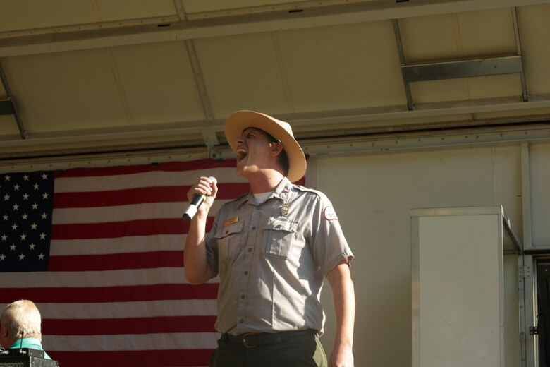 On Thursday, October 5, 2023, West Point Project Park Ranger kicked off the “Special Day for Special People” event with performing the National Anthem. Groups of mentally and physically challenged individuals of all ages in the local community were invited to attend as well as several elderly groups.
