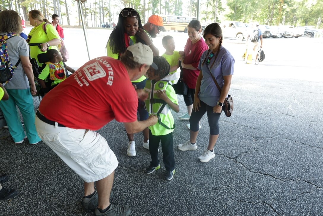 On Thursday, the U.S. Army Corps of Engineers kicked off its 44th annual "Special Day for Special People" event, October 5, 2023. Volunteers and rangers took this opportunity to show participates water safety tips.