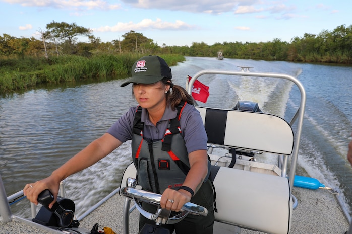 The project stretches along both sides of the Trinity River and both north and south of Interstate Highway 10 about halfway between Houston and Beaumont, Texas. Much of the Project is accessible by boat from boat launch facilities at Hugo Point Park (Gou Hole Road off FM 565 south from I-10), Trinity River Island Recreation Area (the Project Office area just south of I-10 on Lock and Dam Road from exits 806 and 807), under the high bridge over the Trinity River (accessed from the Trinity River Boat Ramp Turnaround off I-10), and a hand-launch canoe/kayak area at Cedar Hill Park (from I-10 take FM 563 north to Lake Charlotte Road west to the park).