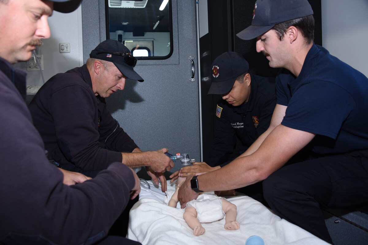 Firefighter rescue training