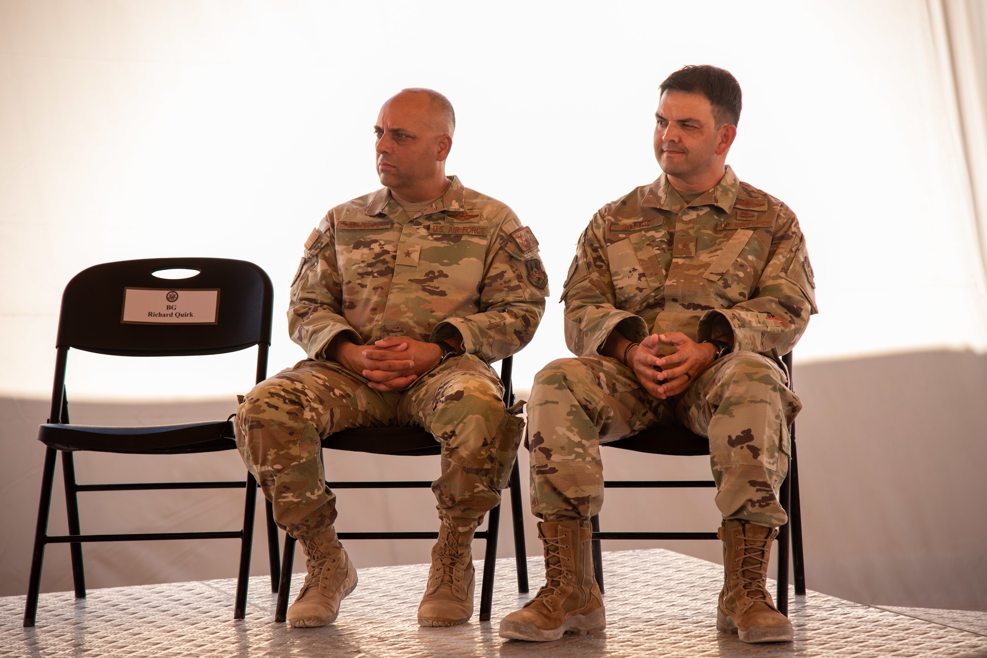 Changing of the guard: 378th AEW holds change of command ceremony