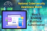 Graphic depicting Cybersecurity Awareness Month
