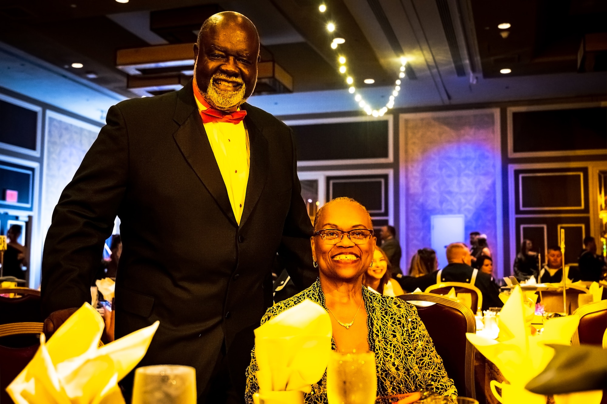 Service members and distinguished guests attend the Navy Ball in Atlantic City on October 6, 2023. The event also commemorated the U.S. Navy’s 248th birthday in service of the Department of Defense.