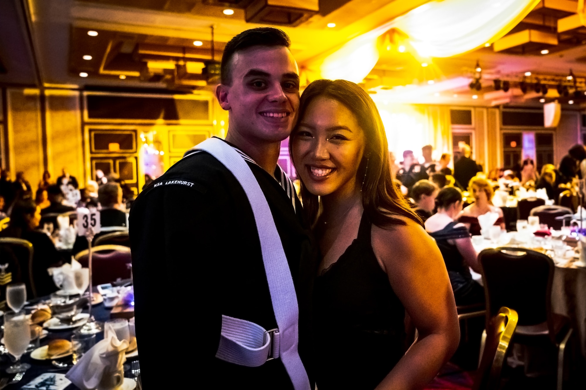 Service members and distinguished guests attend the Navy Ball in Atlantic City on October 6, 2023. The event also commemorated the U.S. Navy’s 248th birthday in service of the Department of Defense.