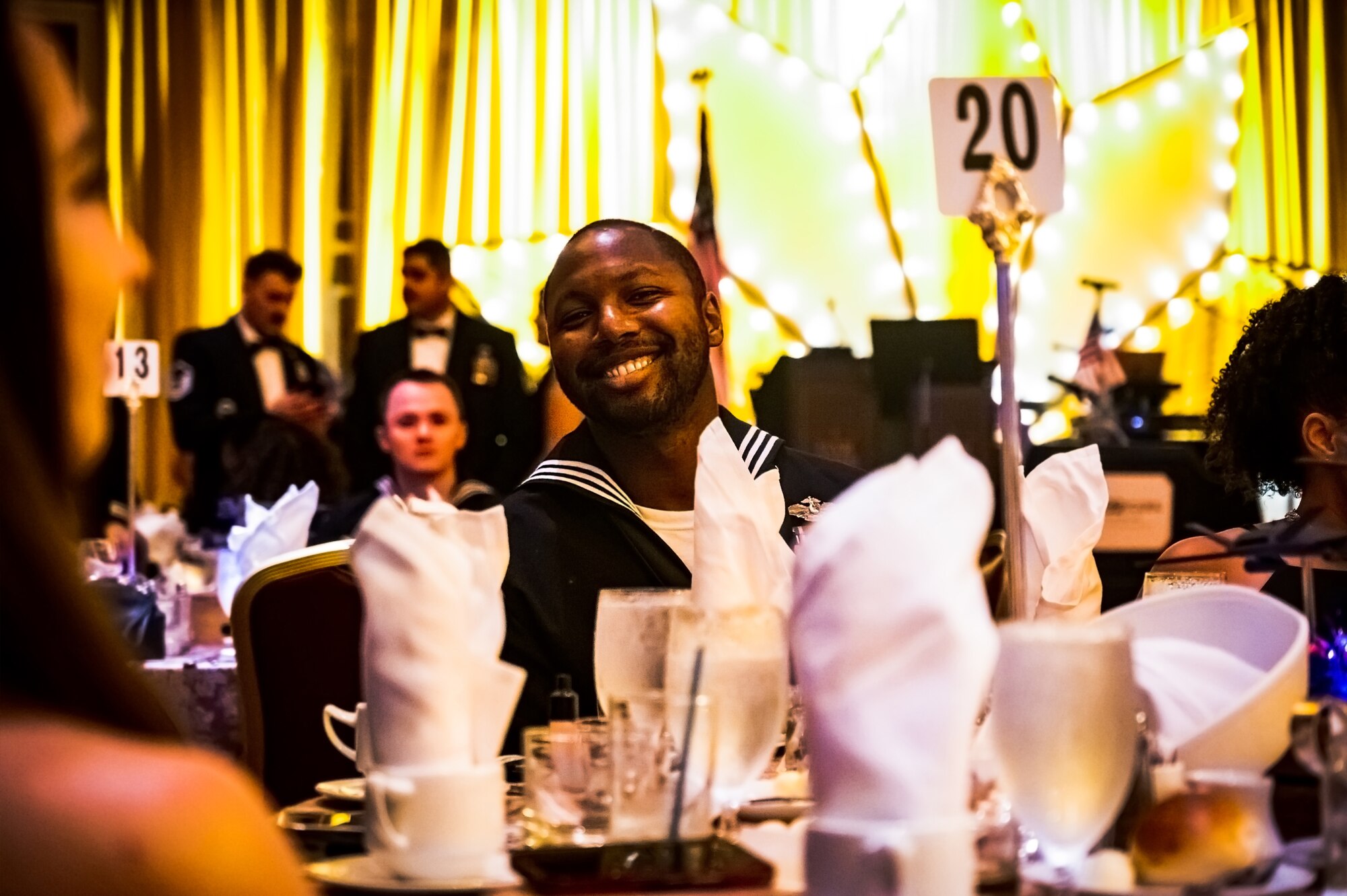 Service members and distinguished guests attend the Navy Ball in Atlantic City on October 6, 2023. The event also commemorated the U.S. Navy’s 248th birthday in service of the Department of Defense.