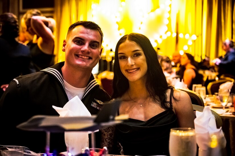 Service members and distinguished guests attend the Navy Ball in Atlantic City on October 6, 2023. The event also commemorated the U.S. Navy’s 248th birthday in service of the Department of Defense.