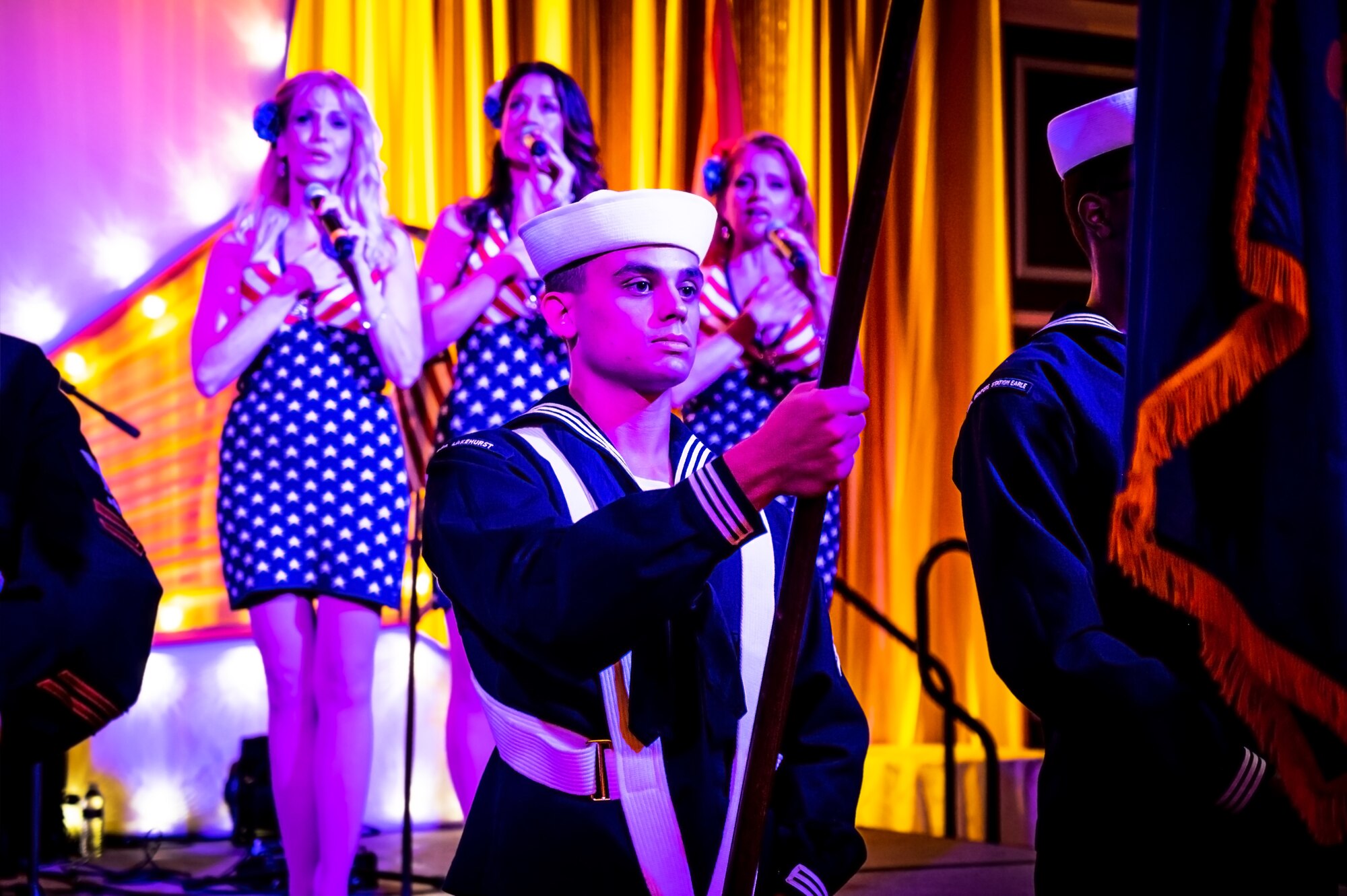 Service members and distinguished guests attend the Navy Ball in Atlantic City on October 6, 2023. The event also commemorated the U.S. Navy’s 248th birthday in service of the Department of Defense.