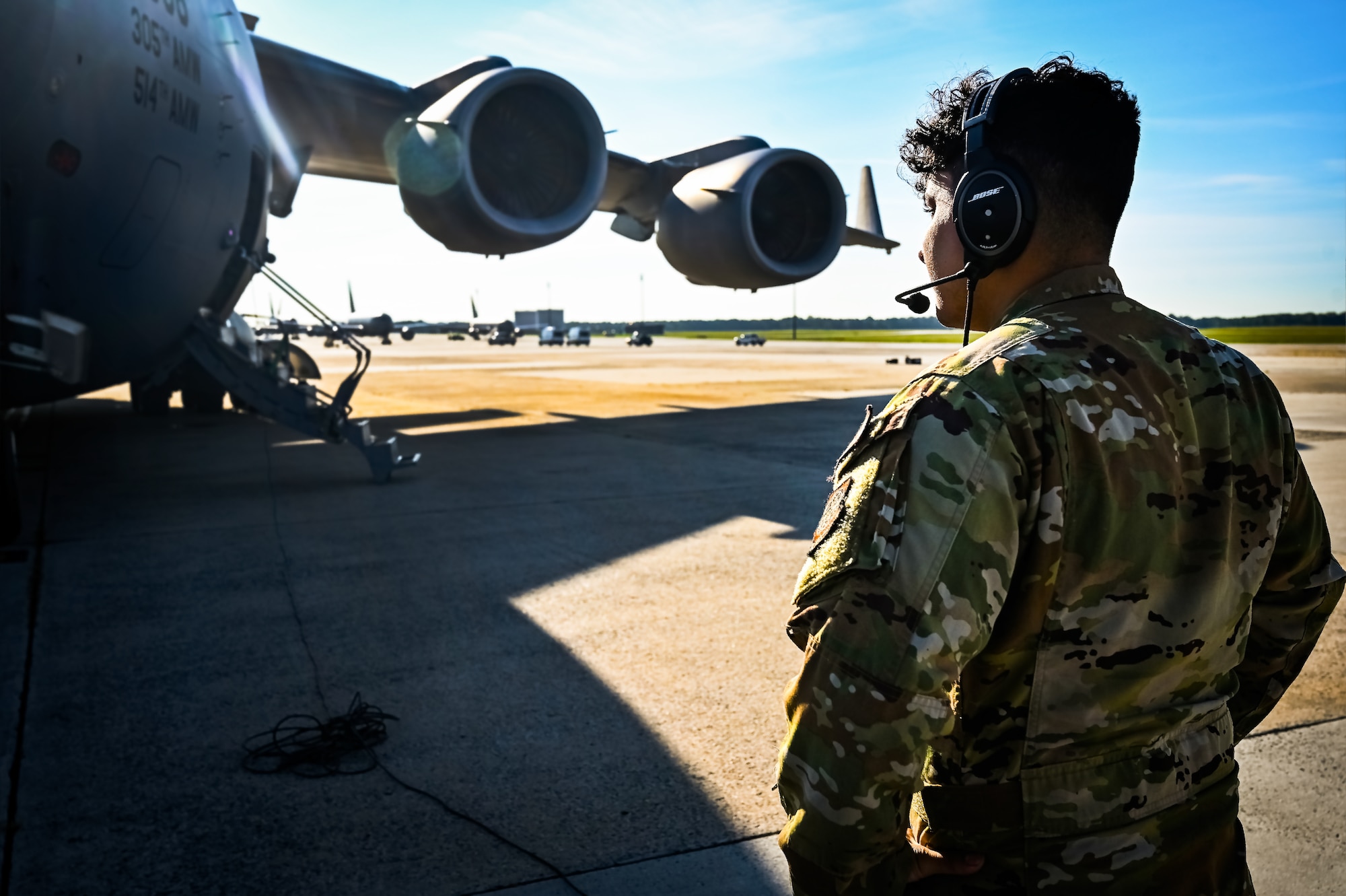 Airmen assigned to the 305th Air Mobility Wing’s 6th Airlift Squadron commemorate its 90th anniversary at Joint Base McGuire-Dix-Lakehurst, N.J. on 5 Oct, 2023. The Airlift Squadron is the oldest in the Air Force and derives its nickname, the Bully Beef Express, from its days of delivering beef food rations to British and Australian soldiers during World War II.