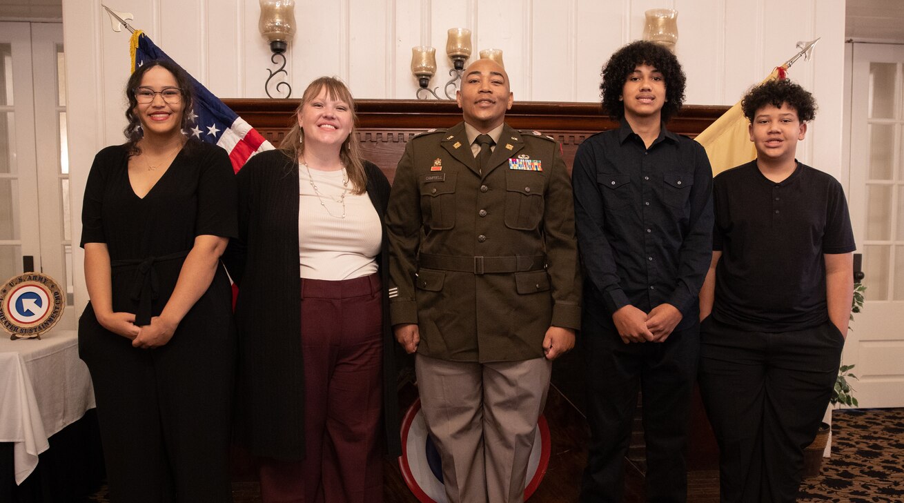 LTC Corey Campbell and family