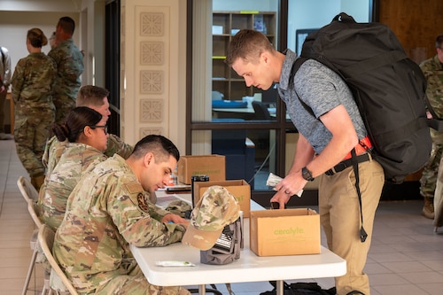 Officer Training School-Victory in-processes at OTS Headquarters, Maxwell Air Force Base, Ala