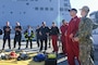 Sailors demonstrate to local first responders, damage control procedures and gear in order to provide firefighting support in the event of an in-port shipboard fire during San Francisco Fleet Week 2023. SFFW is an opportunity for the American public to meet the Navy, Marine Corps and Coast Guard teams and experience America’s sea services. During Fleet week, service members participate in various community service events, showcase capabilities and equipment to the community, and enjoy the hospitality of the city and its surrounding areas.