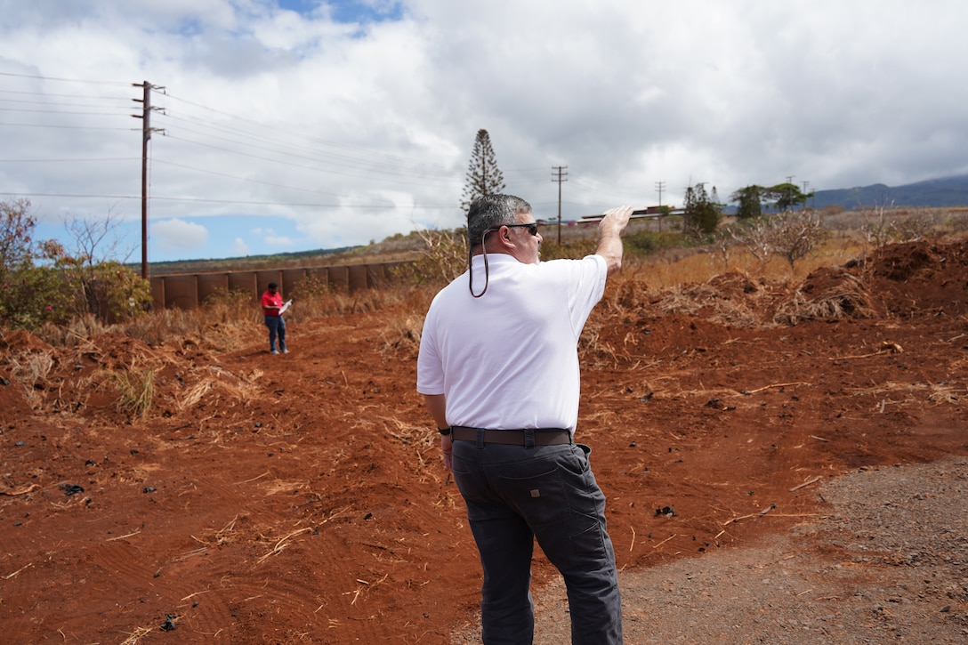 The U.S. Army Corps of Engineers is proud to partner with the state on this important project and to deliver for the children and community of Lahaina. (U.S. Army photo by Katie Newton)