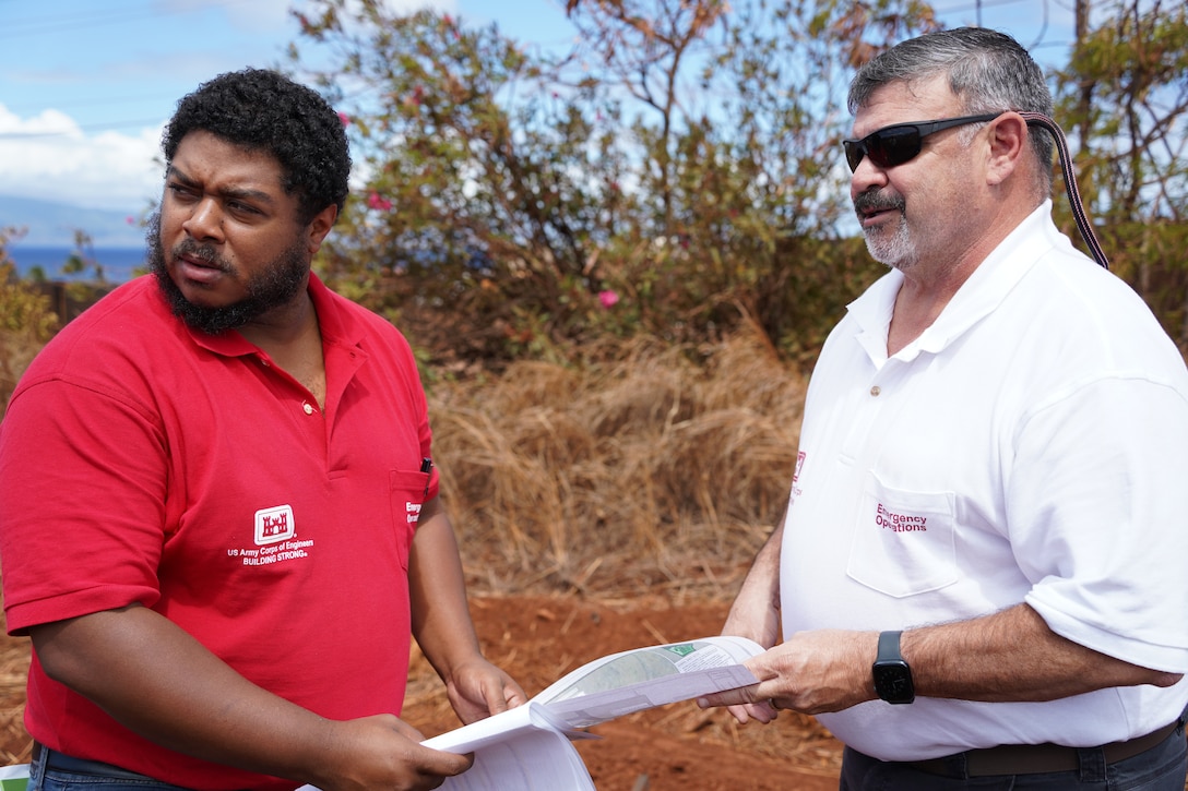 The U.S. Army Corps of Engineers is proud to partner with the state on this important project and to deliver for the children and community of Lahaina. (U.S. Army photo by Katie Newton)