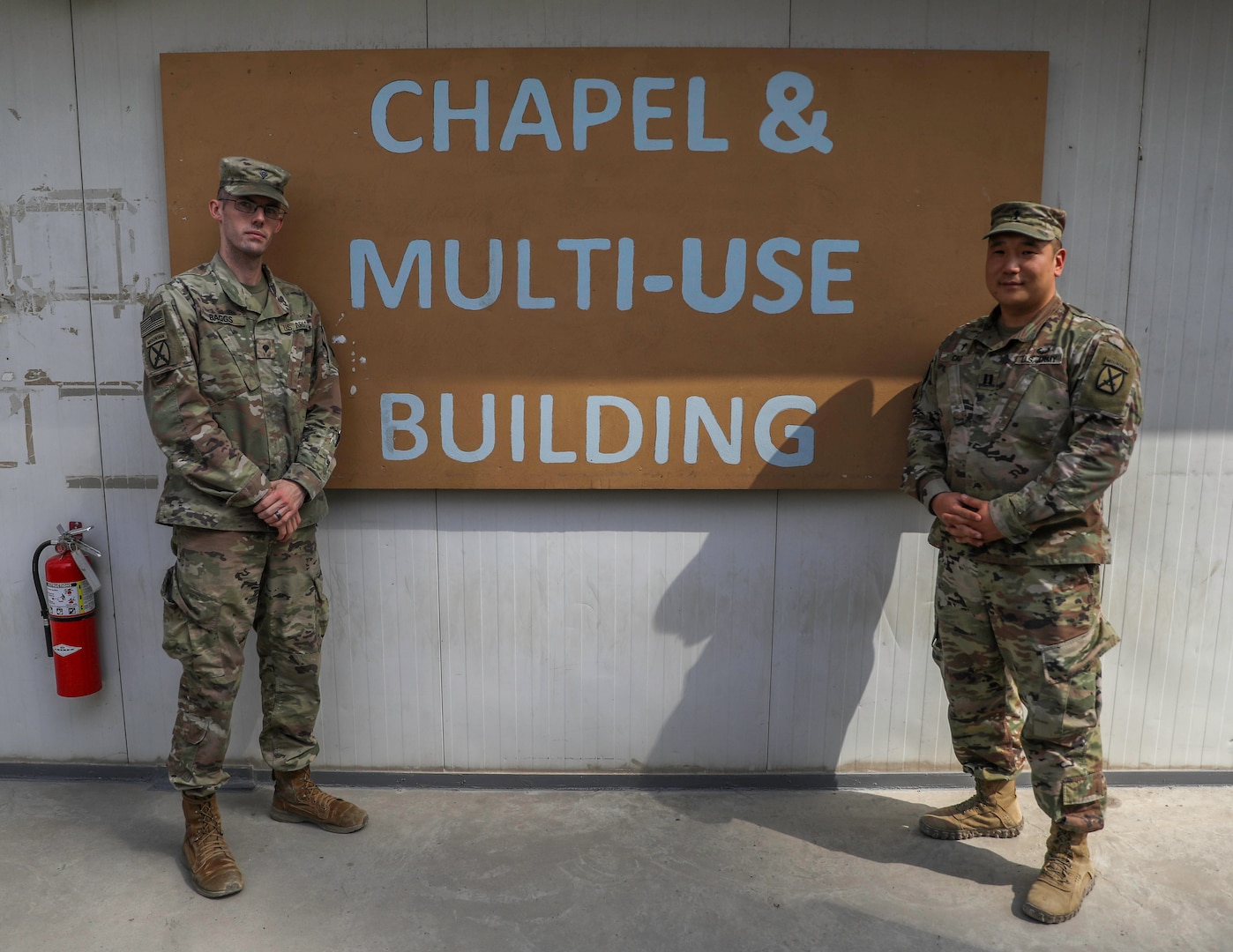 Capt. Young Cho and Spc. Joshua Baggs are both deployed from Fort Drum, NY and assigned to 2nd Battalion, 14th Infantry Regiment.