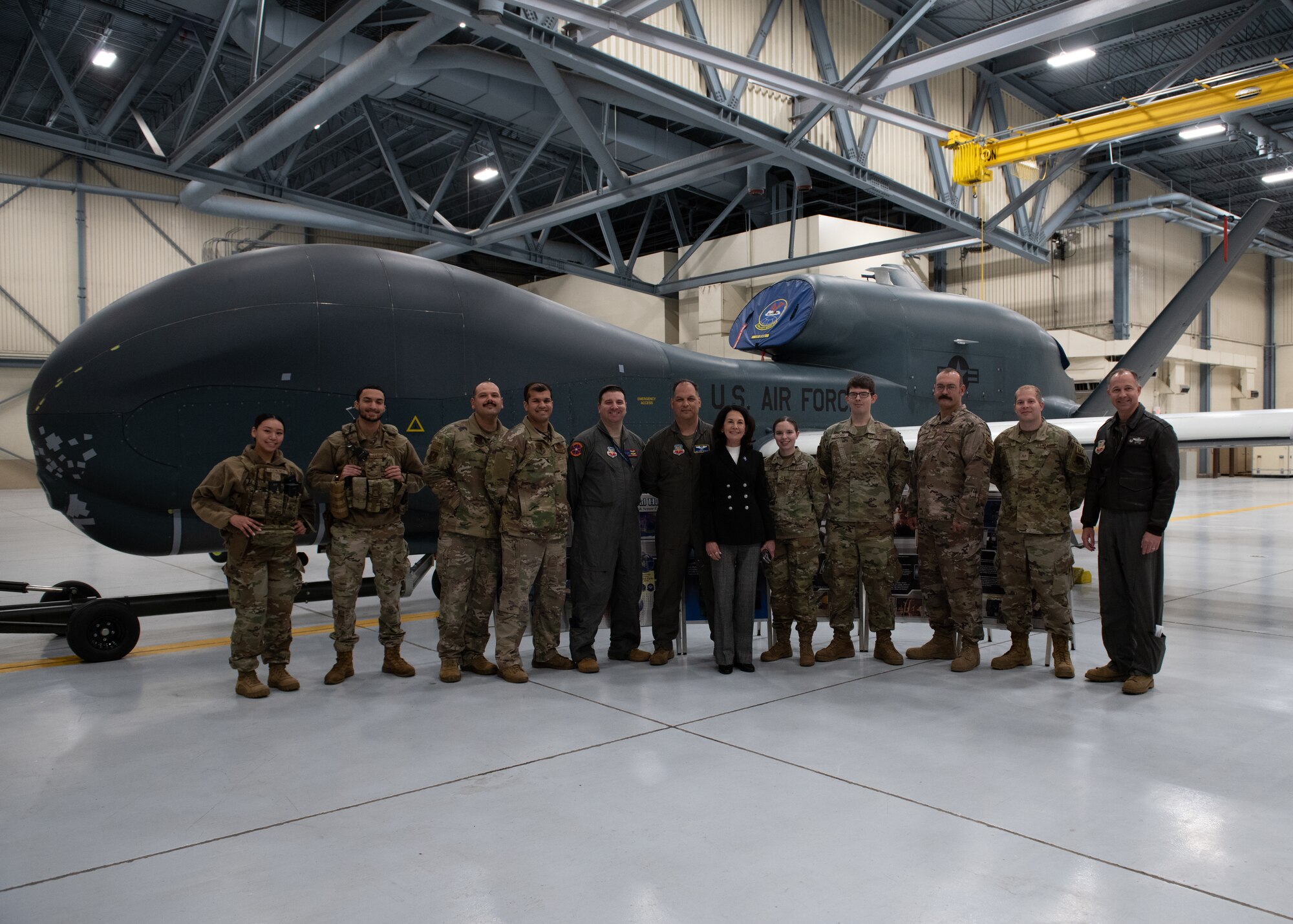 Airmen pose for camera