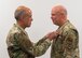 Lt. Gen. Robert Miller, U.S. Air Force Surgeon General, presents Brig. Gen. (Dr.) Thomas Harrell, 59th Medical Wing commander, with the Distinguished Service Medal at Wilford Hall Ambulatory Surgical Center, Joint Base San Antonio-Lackland, Texas, Oct. 11, 2023. He was recognized for his outstanding leadership and accomplishments achieved when he served as the Air Force Medical Readiness Agency commander. Harrell also currently serves as the Defense Health Network Central director, the San Antonio Market director, and the Air Force Medical Agency Alpha lead. (U.S. Air Force photo by Senior Airman Melody Bordeaux)