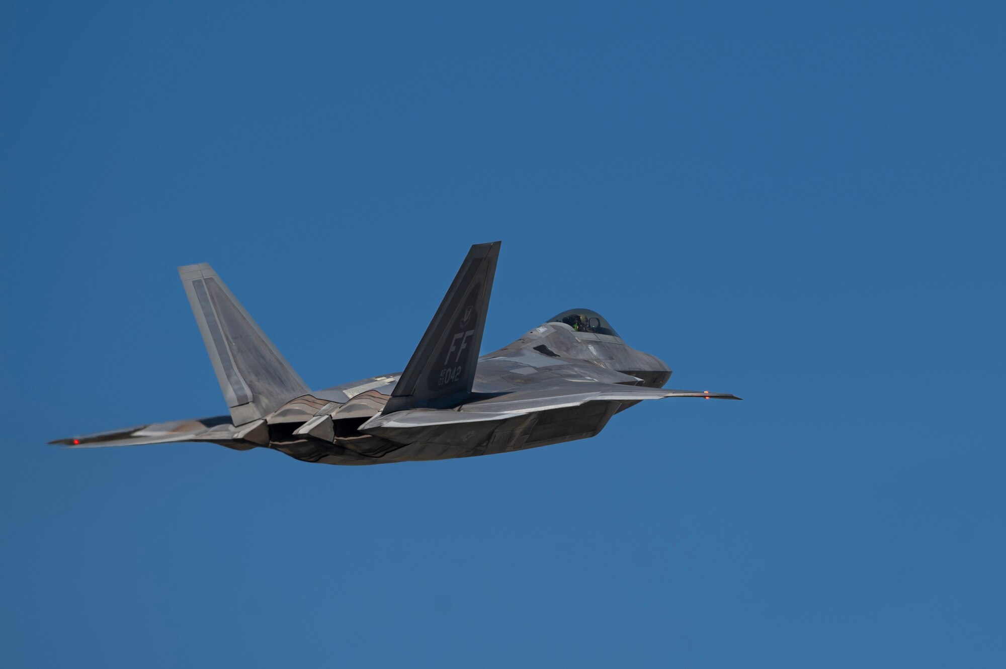 F-22 Raptor assigned to the 71st Fighter Squadron
