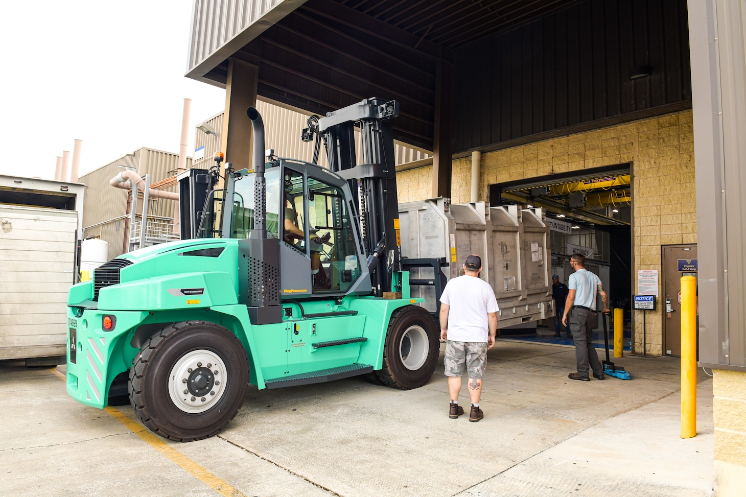 JACKSONVILLE, Fla. (Aug. 24, 2023) Fleet Readiness Center Southeast (FRCSE) recently received its first F135 Power Module (PM). The PM is one of the five major modules that make up the propulsion system that powers the F-35 Lightning II Joint Strike Fighter. (U.S. Navy Photo by Toiete Jackson/Release)
