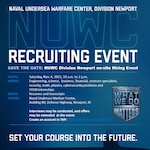 NUWC Division Newport to host in-person hiring event on Nov. 4