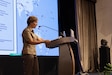 U.S. Army Pacific Command Surgeon and 18th Medical Command Commanding General Maj. Gen. Paula Lodi, gives a keynote speech on "Building Strong Ties Towards a More Secure and Prosperous Region, during Indo-Pacific Military Health Exchange 2023 in Kuala Lumpur, Malaysia, September 26, 2023.