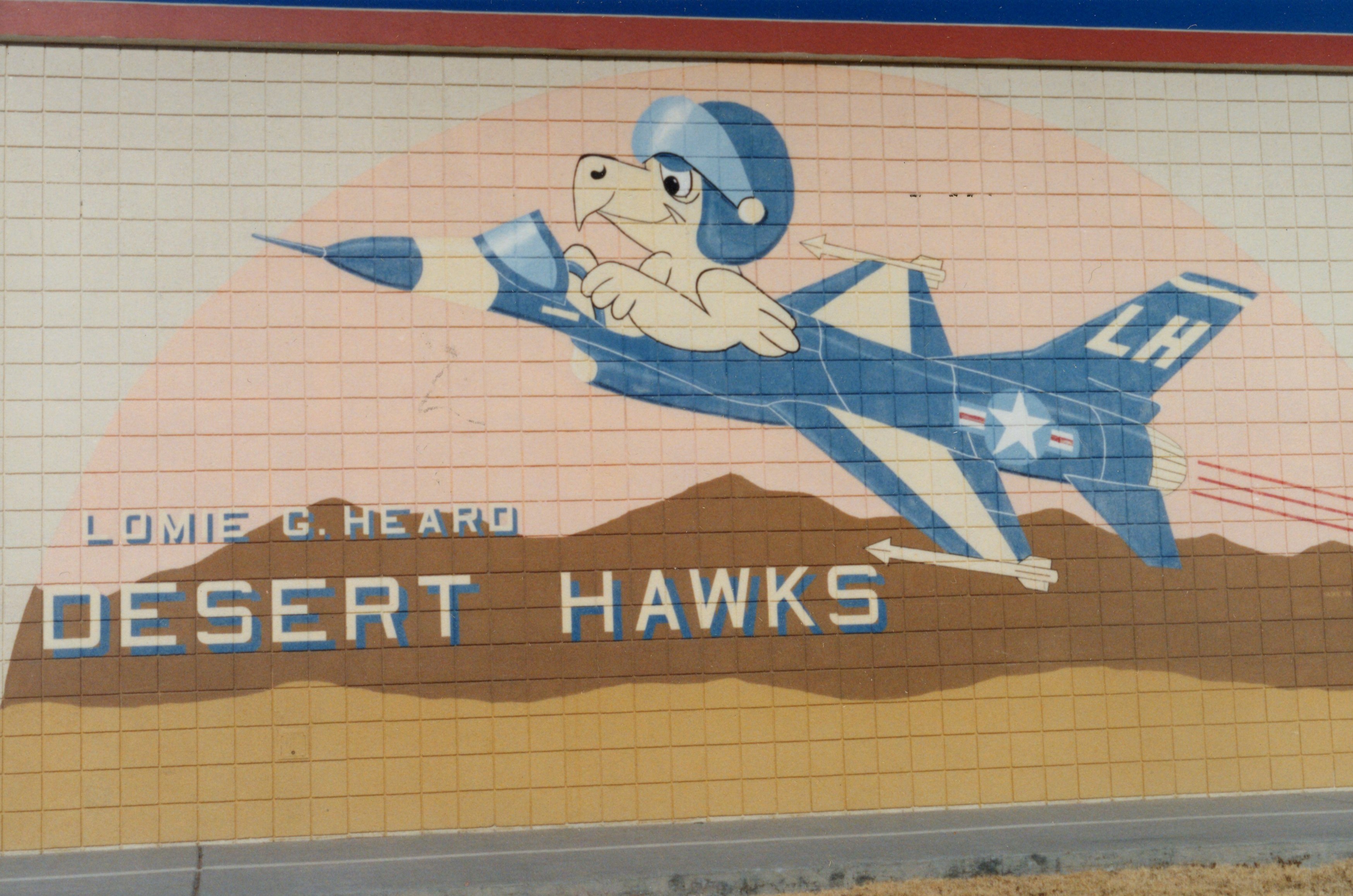 Lomie G. Heard Elementary School “Desert Hawks” facility on Nellis Air Force Base. The school is