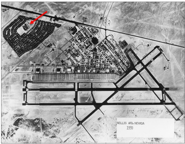 Lomie G. Heard Elementary School “Desert Hawks” facility on Nellis Air Force Base. The school is the only Clark County school on a military base.