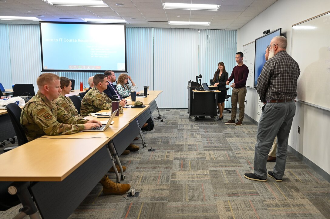 Bootcamp participants brief leaders.
