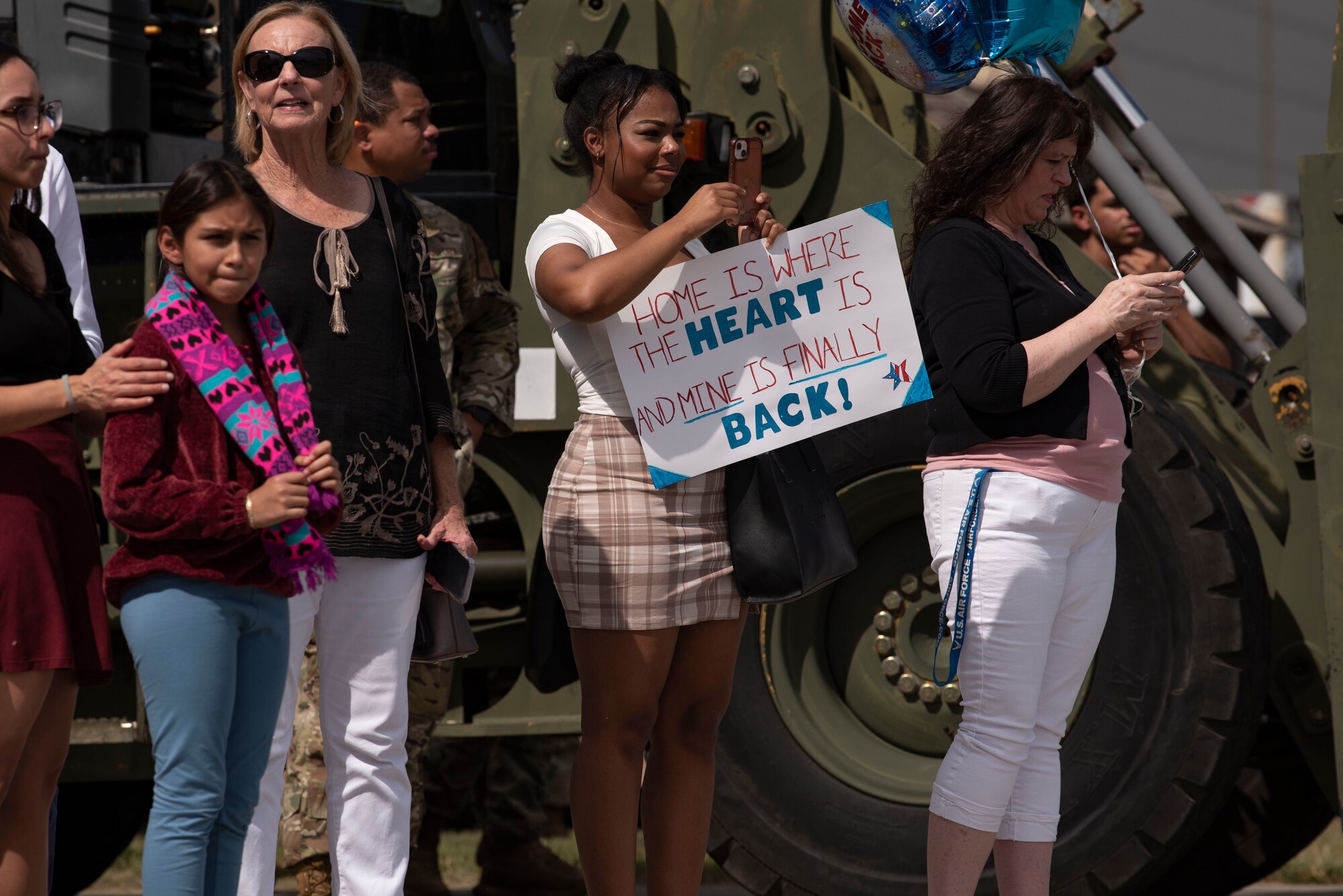 Airmen are welcomed home by their loved ones after returning home from a seven-month long deployment.