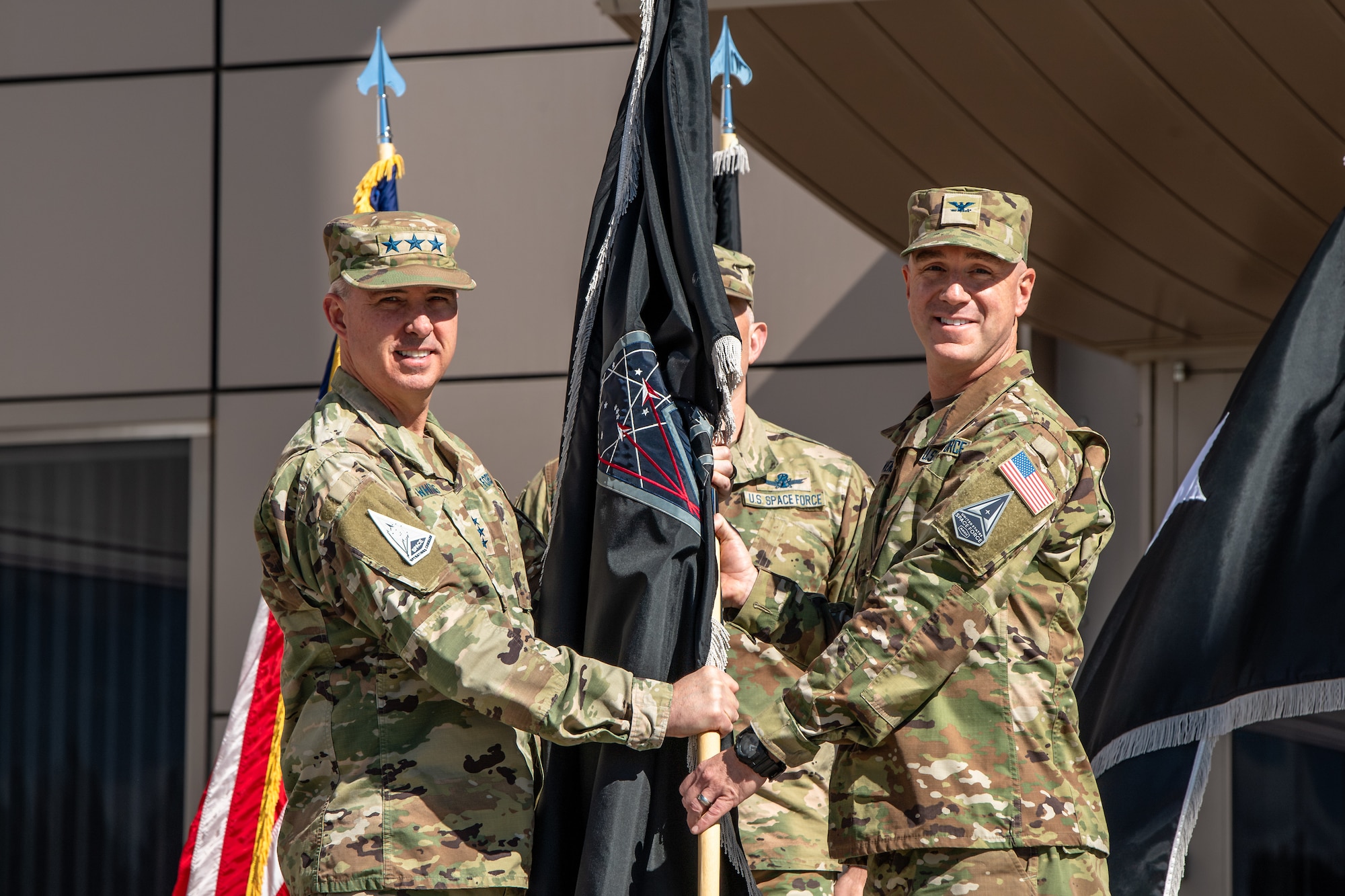 United States Space Force Lt. Gen. Stephen Whiting activated a new PNT Delta. USSF Col. Andrew Menschner assumed command of the new delta. The ceremony also consisted of a patching moment where the members of the new delta applied their new patches to their uniforms.
