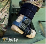Air Force initiated the Versatile Injury Prevention and Embedded Reconditioning program (VIPER) and partnered with TayCo Brace to develop the XAB (eXternal Ankle Brace). This innovative brace offers better range of motion and comfort, reduces recovery time, and can be worn over combat boots or athletic shoes.