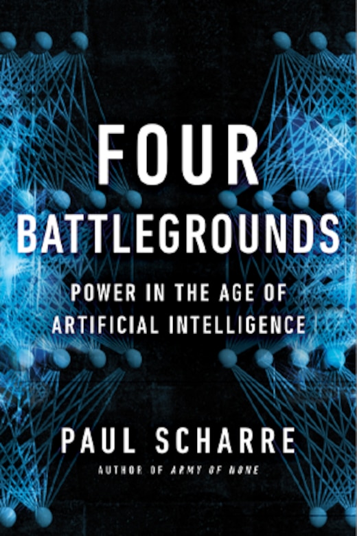 Book Review: Four Battlegrounds: Power in the Age of Artificial Intelligence
https://press.armywarcollege.edu/parameters_bookshelf/27

Author: Paul Scharre

Reviewed by Dr. Robert J. Bunker, director of research and analysis, managing partner, C/O Futures, LLC

TEASER: Award-winning author Paul Scharre’s latest work, Four Battlegrounds: Power in the Age of Artificial Intelligence, envisions artificial intelligence as ushering in a “new industrial revolution” with big military, economic, and political implications. The reviewer sees this “readable, tightly structured” book as “fascinating and important work from a US national security studies perspective” and “after-hours supplemental reading for US military and policy professionals who want to understand the political-military importance of AI and its strategic (in fact, civilizational) implications for the future.”