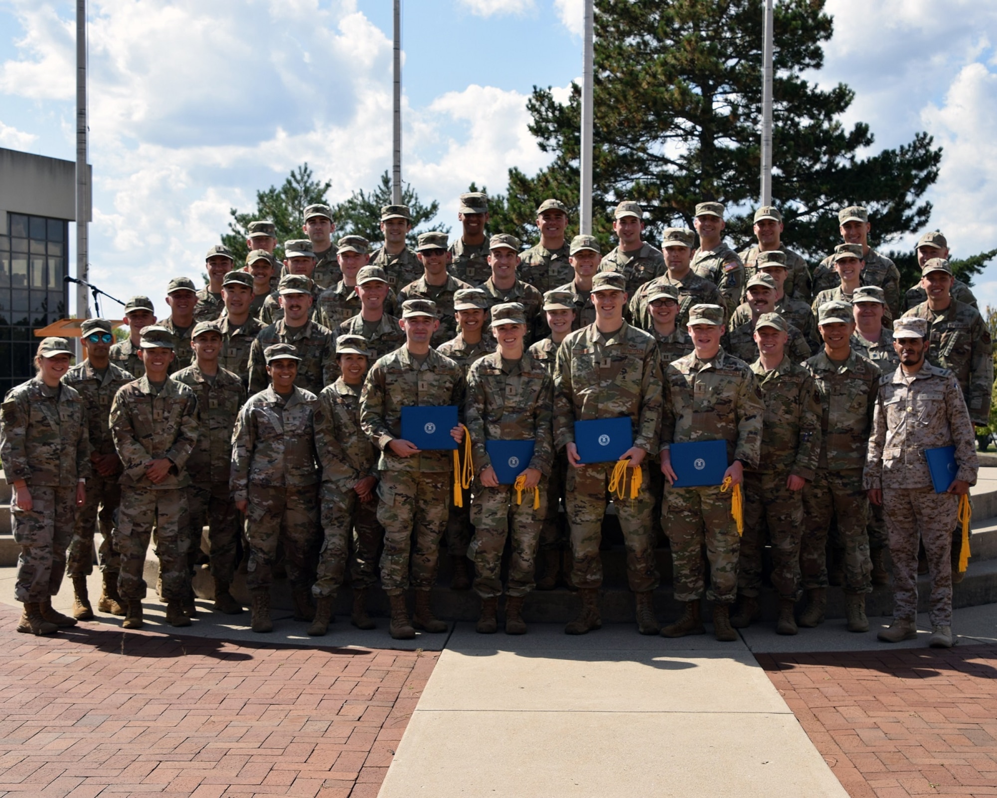 Air Force Institute of Technology’s Graduate School of Engineering and Management commencement group photo