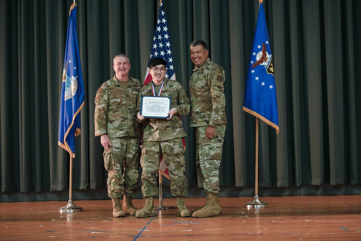 Members of the 349th Air Mobility Wing gathered to celebrate the achievement of it's members who recently achieved the rank of Non-Commissioned Officer or Senior Non-Commissioned Officer.