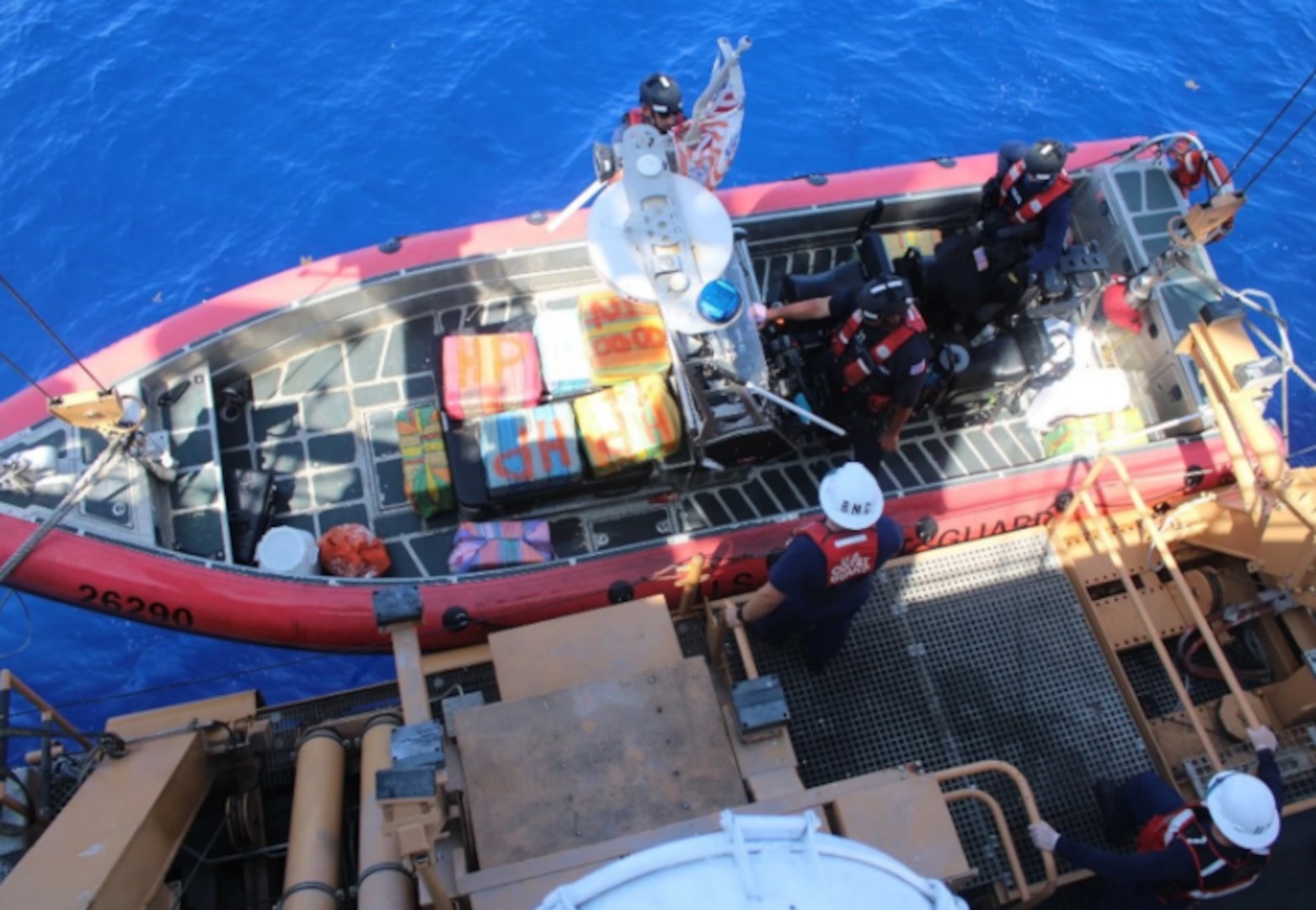 The crew of the U.S. Coast Guard Cutter Valiant (WMEC 621) returned home, Thursday, to Naval Station Mayport after completing a 49-day deployment in the Atlantic Ocean, Caribbean Sea, and Florida Straits.