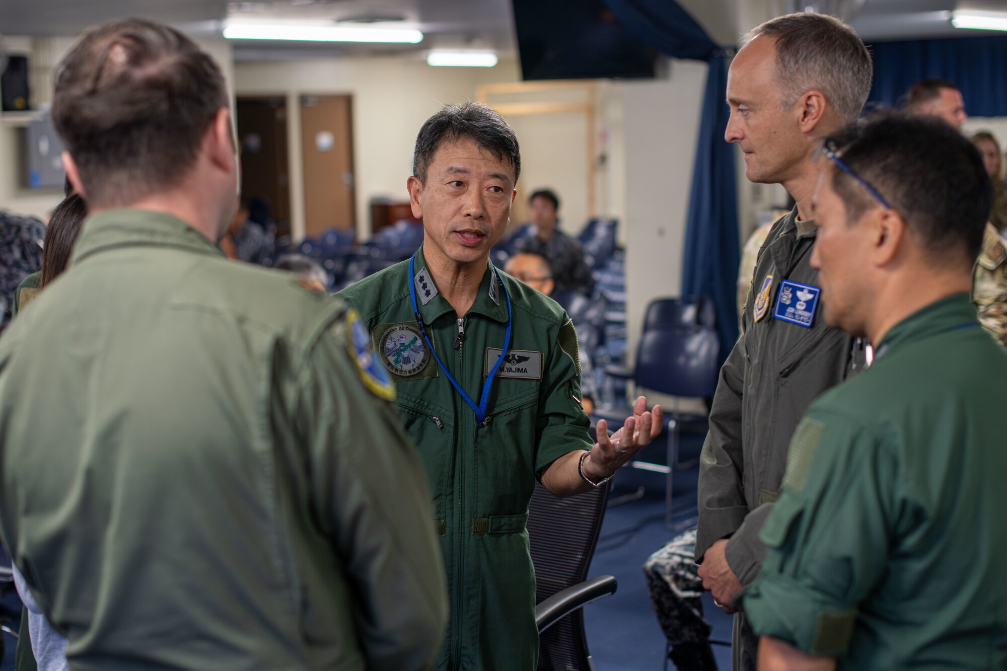 Military forces speak to each other.