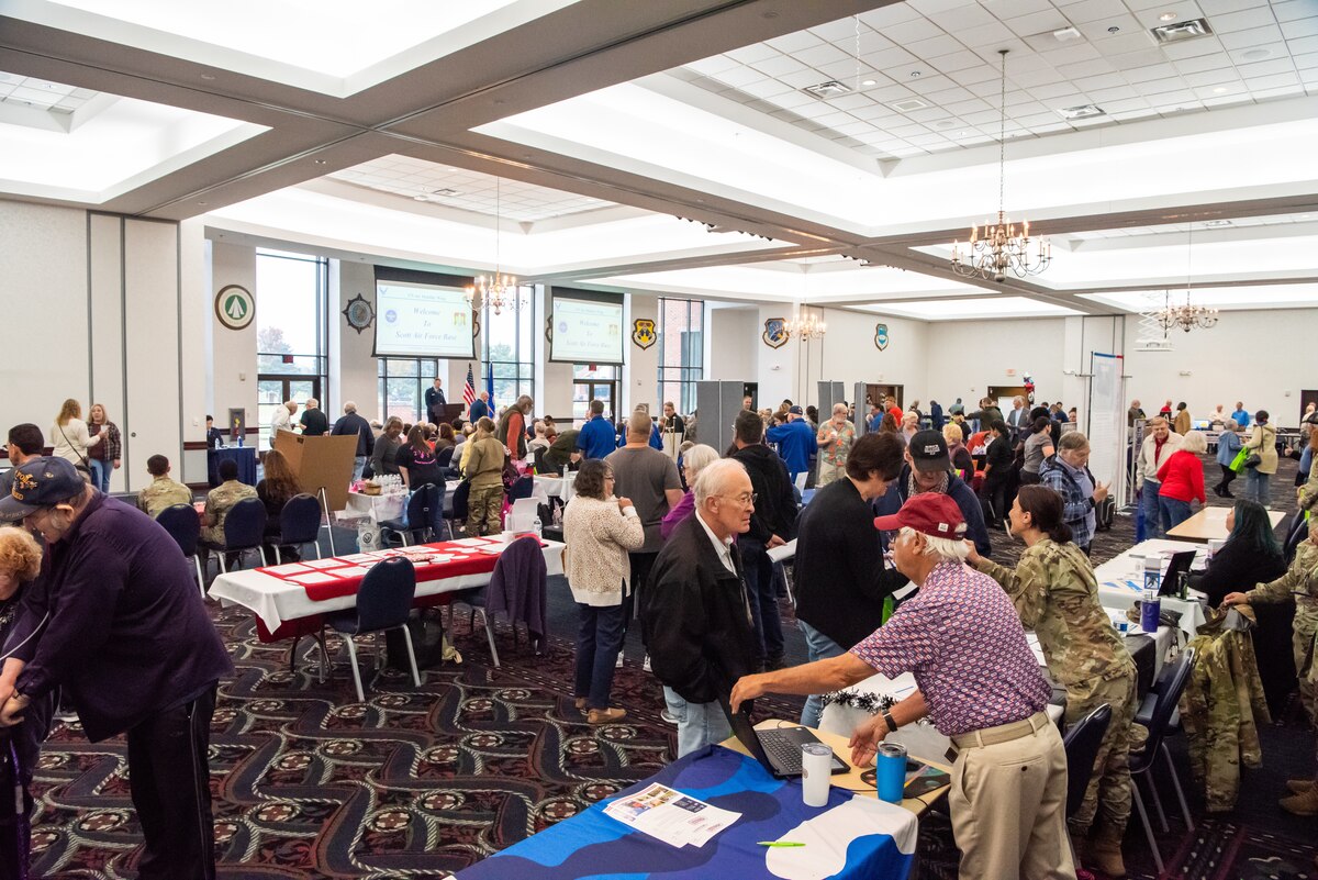 30 booths provided information to 310 attendants about a variety of services available to retirees and dependents at the 35th annual Retiree Appreciation Day event.