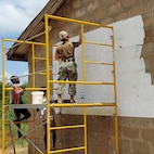 NMCB-133 construction at a local school in Nutekpor, Ghana.