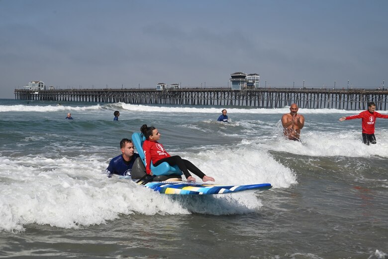 When Hays isn’t testing, inspecting, and maintaining assemblies for the F-18, he’s sharing his surf passion with children with developmental disabilities. The Murrells Inlet, South Carolina native spent 70 hours the last two summers volunteering for the Surfing Madonna Special Needs Surf Camp.