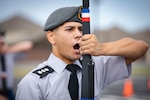 ARSOUTH, 410th CSB, and ARNORTH NCOs support local JROTC during drill competition