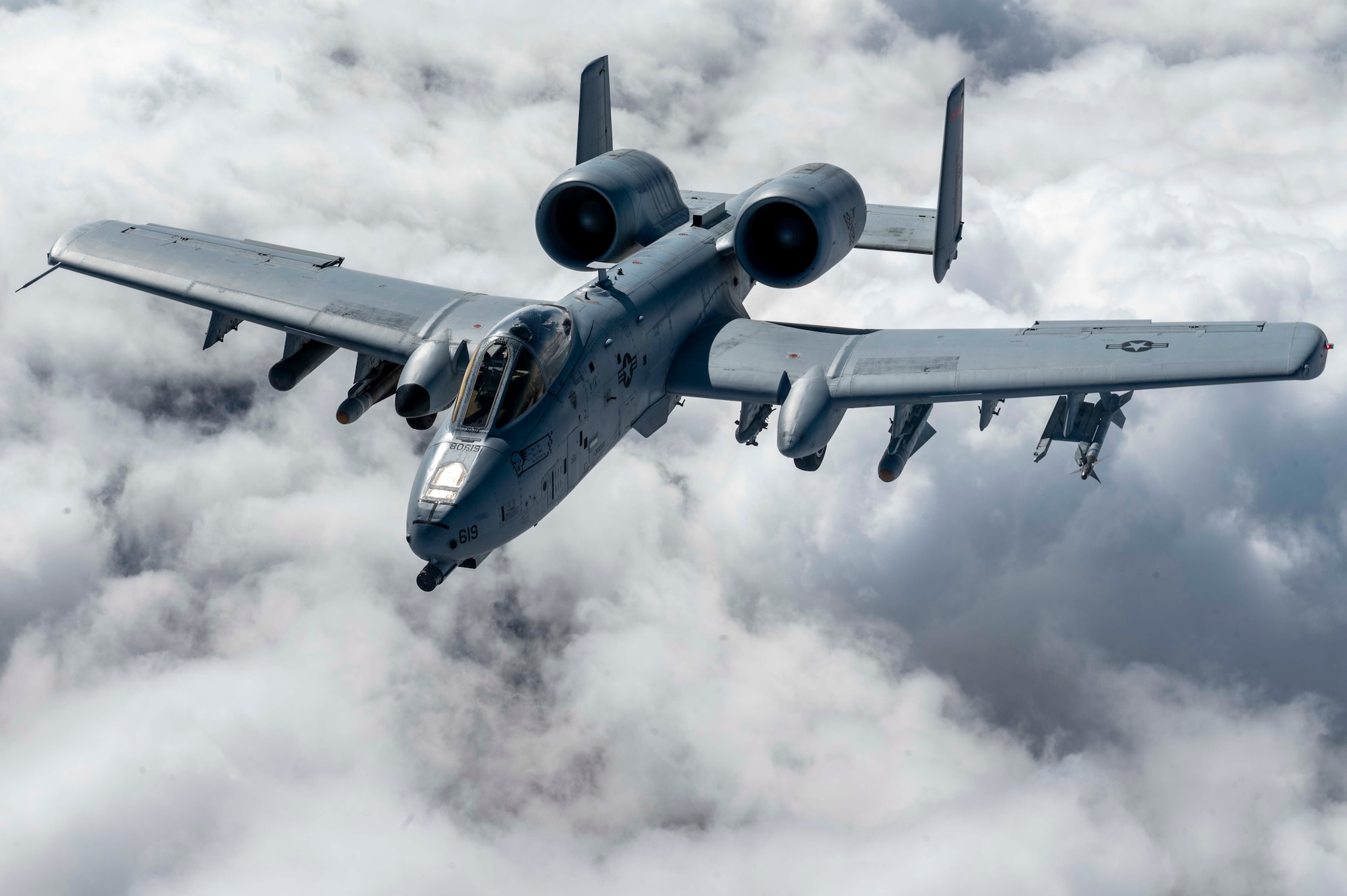 A-10 flying