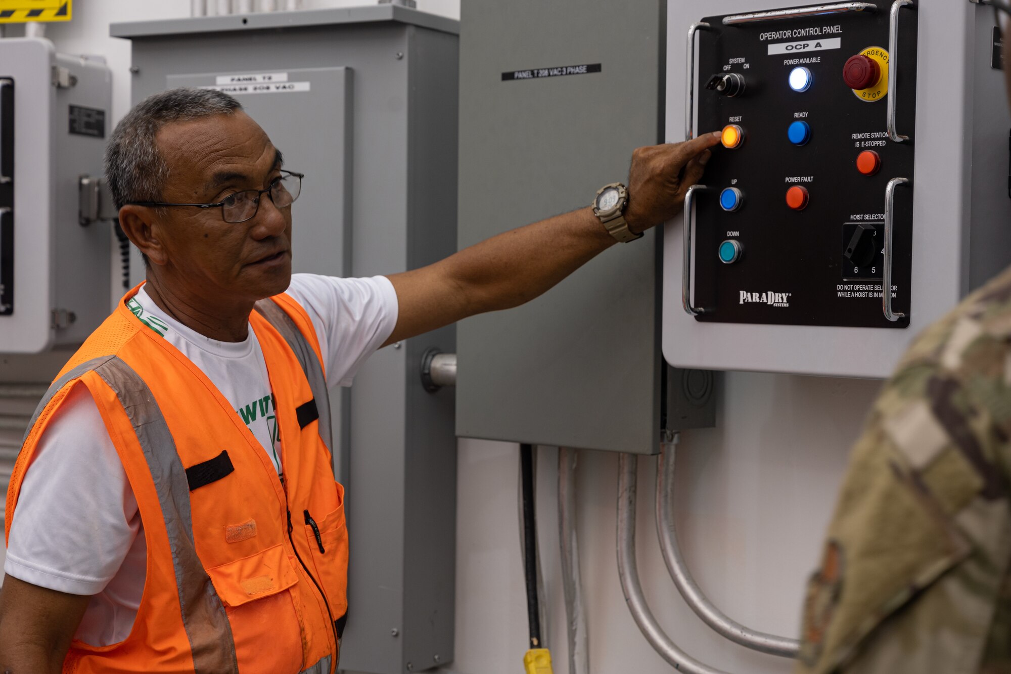 Photo of a contractor conducting training